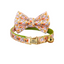 Flower Personalized Cat Collar with Bowtie Free Engraved