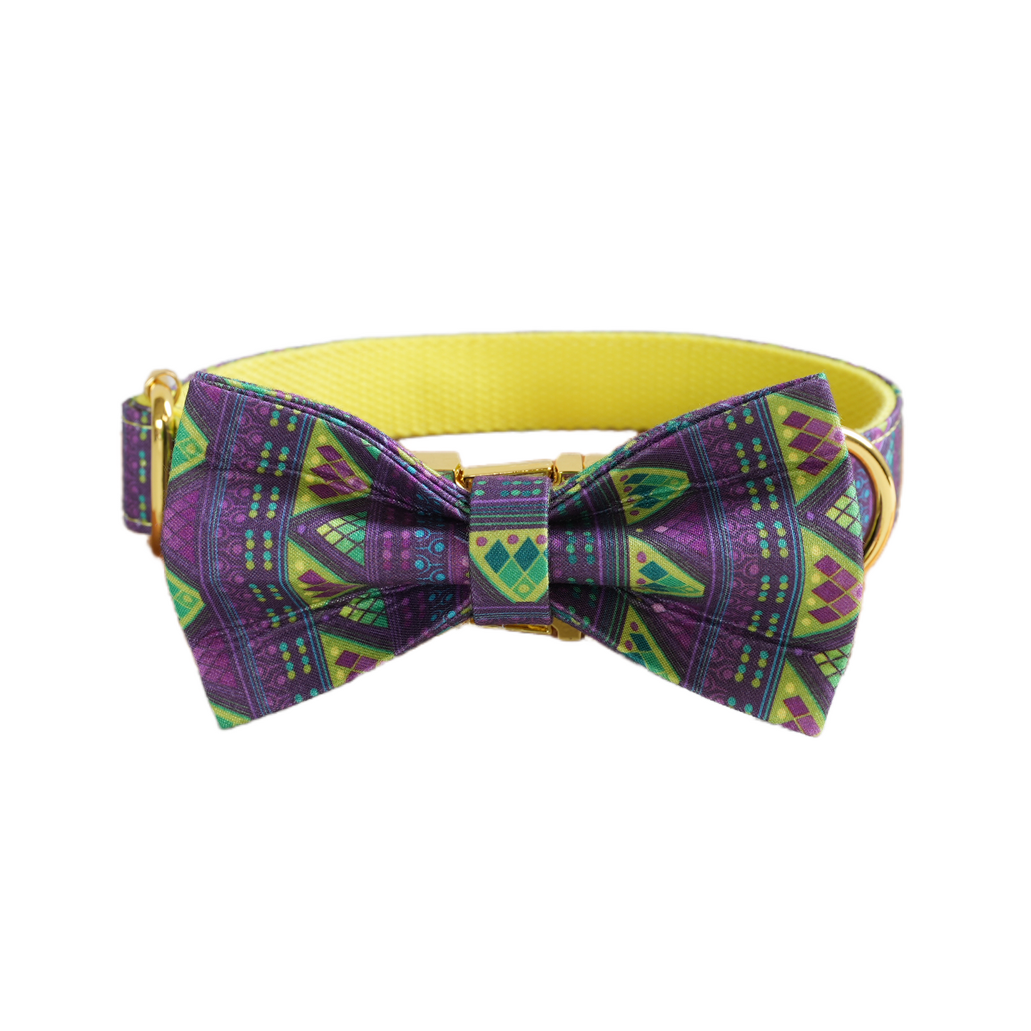 Pink Flower Personalized  Dog Collars,Custom Puppy Collar, Bowtie, Leash