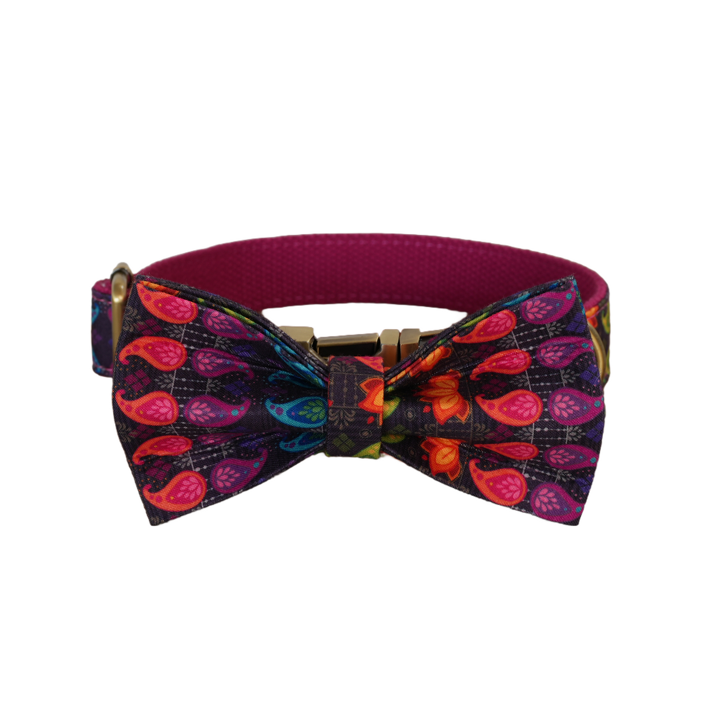 Pink Flower Personalized  Dog Collars,Custom Puppy Collar, Bowtie, Leash