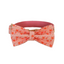 Pink Fower Custom Dog Collars, Personalized Puppy Collar, Bowtie, Leash