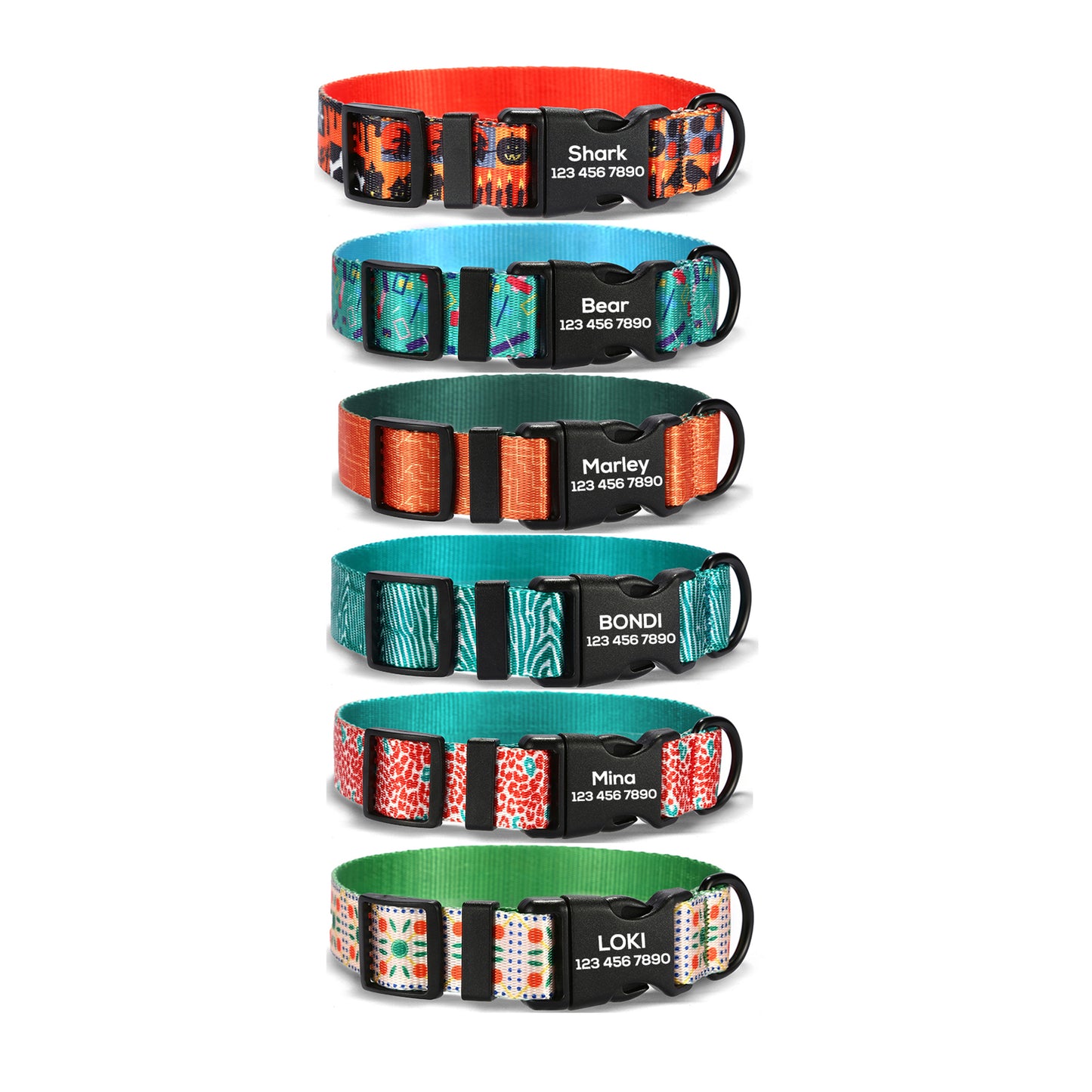 Halloween Cute Personalized Dog Collar with Plastic Buckle