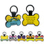 Cute Personalized Silicone Pet ID Tags, Engraved Two Sides