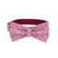 Pink Flower Personalized  Dog Collars,Custom Puppy Collar, Bowtie, Leash