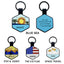 Personalized Silicone Pet ID Tags, Custom Two Sides