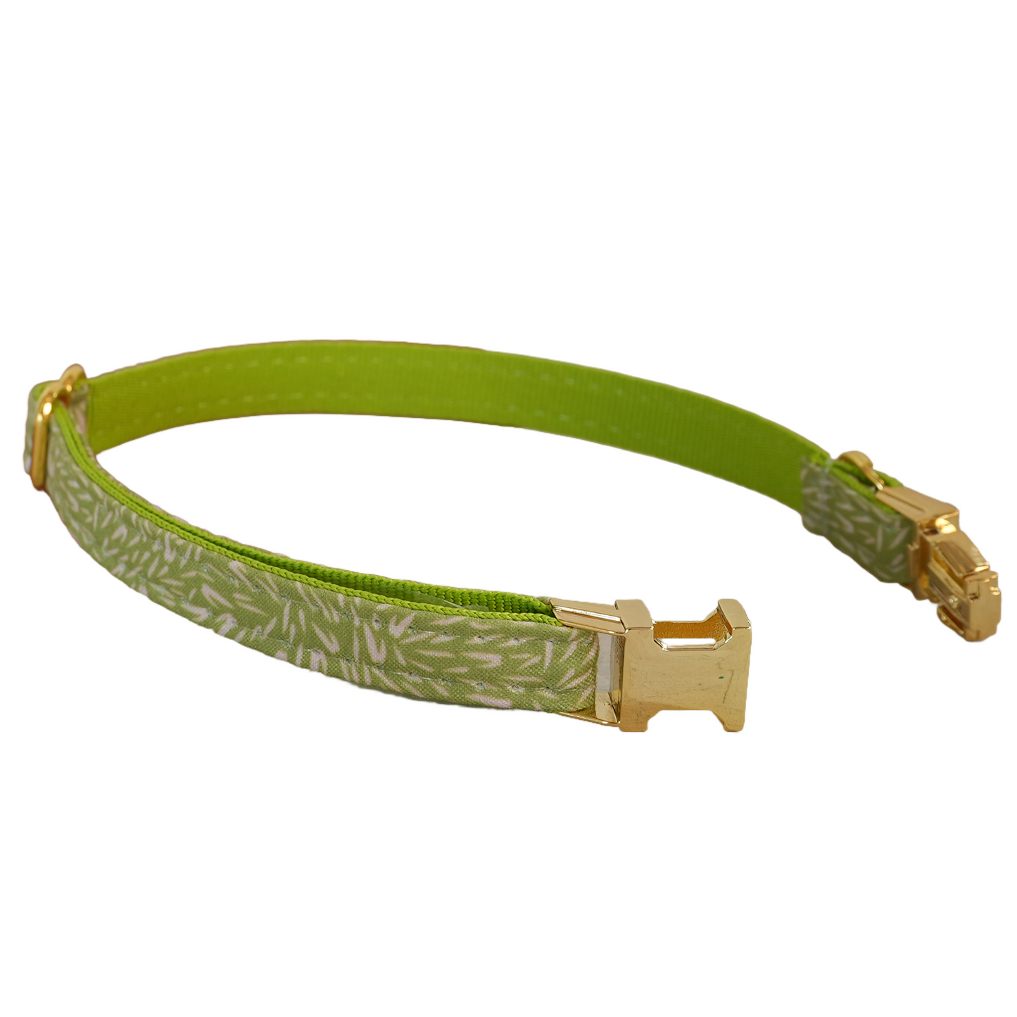 Blue Flower Personalized Cat Collar with Bowtie Free Engraved