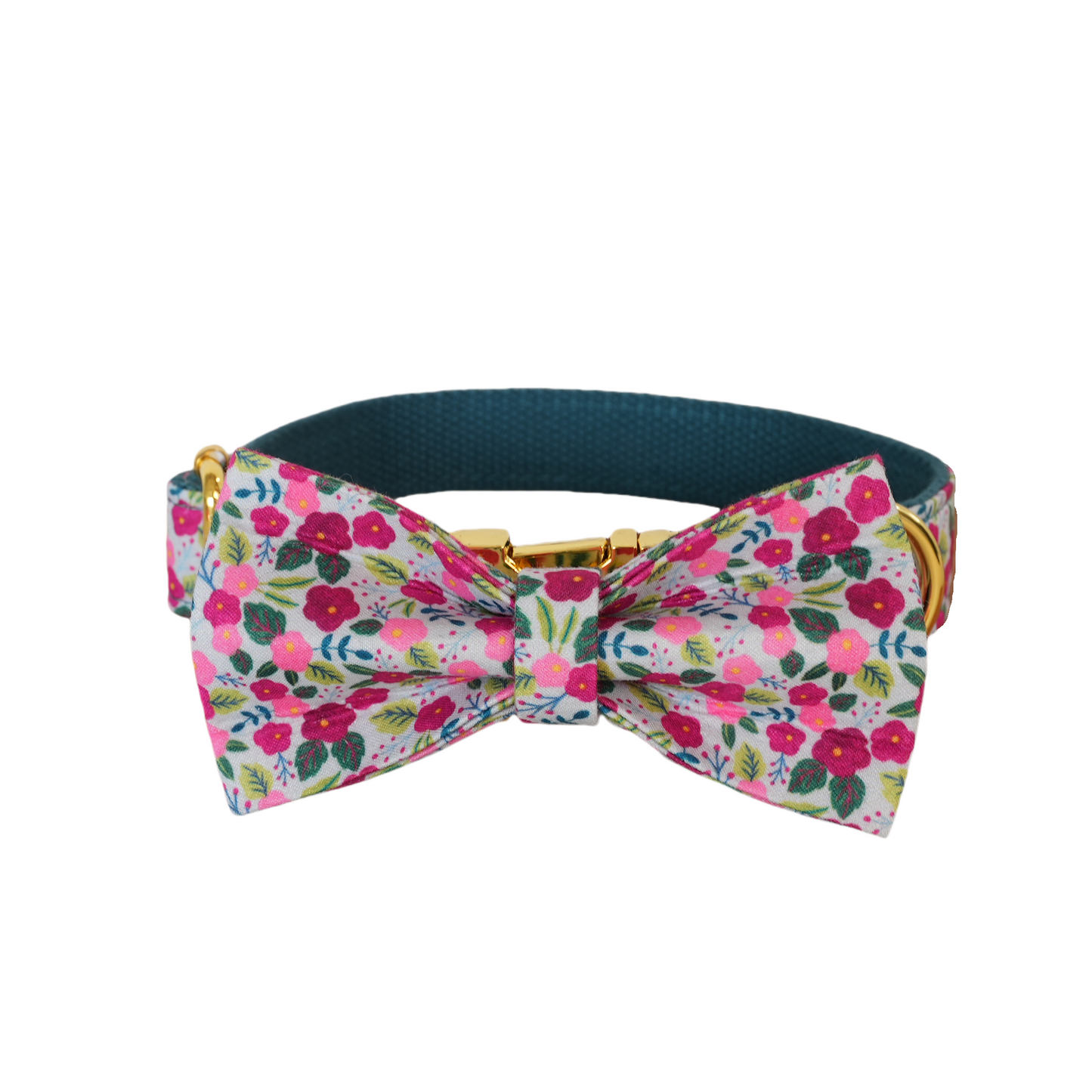 Flower Personalized Dog Collars,Custom Puppy Collar, Bowtie, Leash