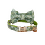Personalized Green Cat Collar with Bowtie Free Engraved