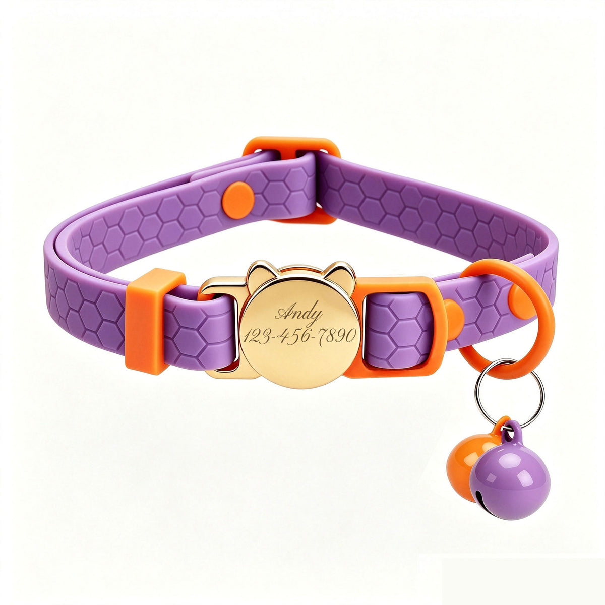 Personalized Silicone Cat Collar - Soft, Comfortable, and Lightweight Breakaway Collar