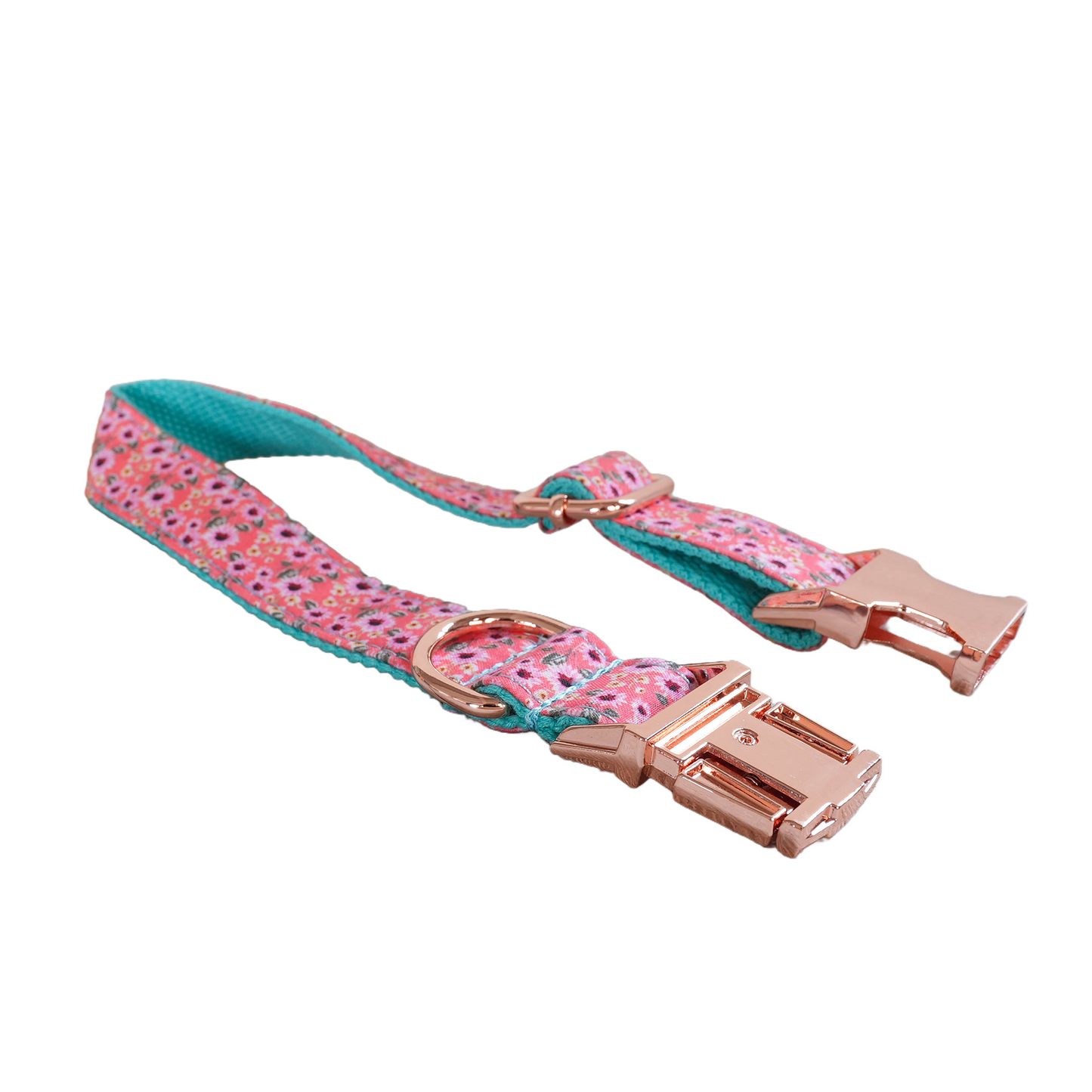 Colorful Fower Custom Dog Collars, Personalized Puppy Collar, Bowtie, Leash