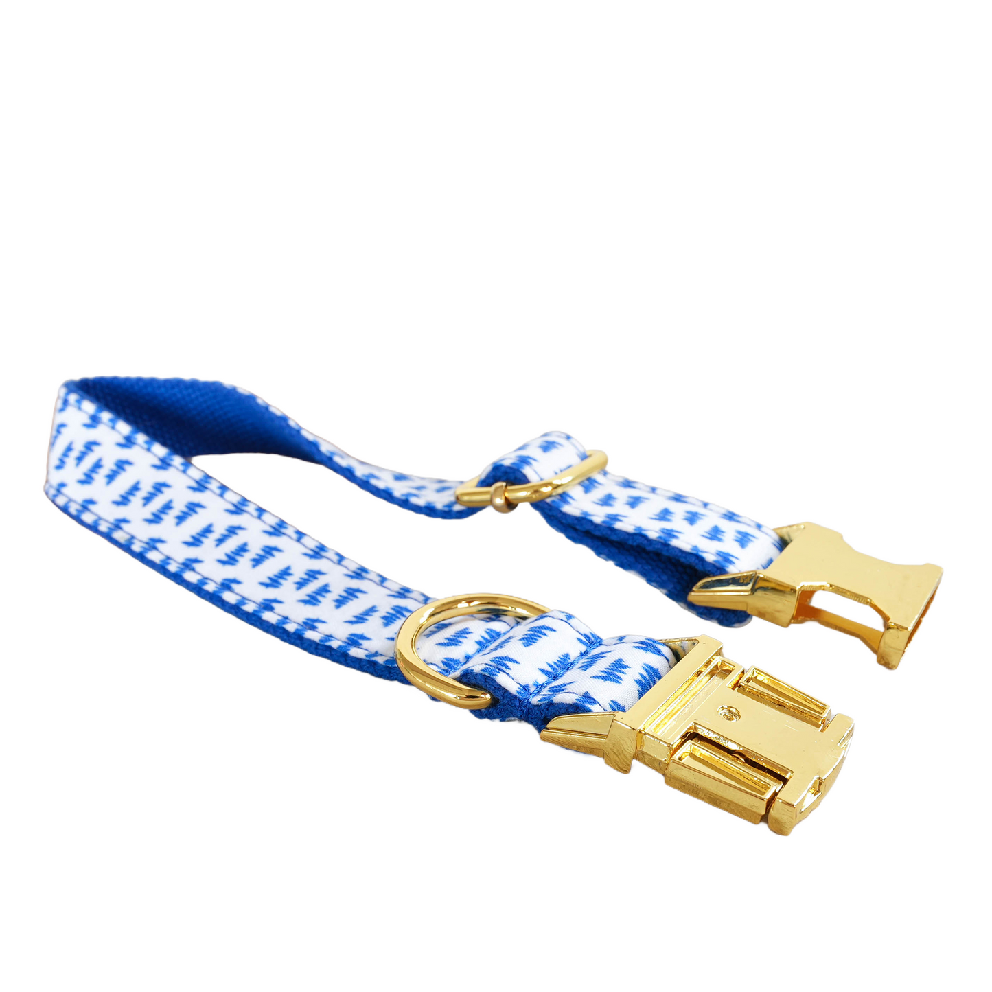 Blue Fower Custom Dog Collars, Personalized Puppy Collar, Bowtie, Leash