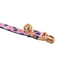Pink Flower Personalized Cat Collar with Bowtie Free Engraved