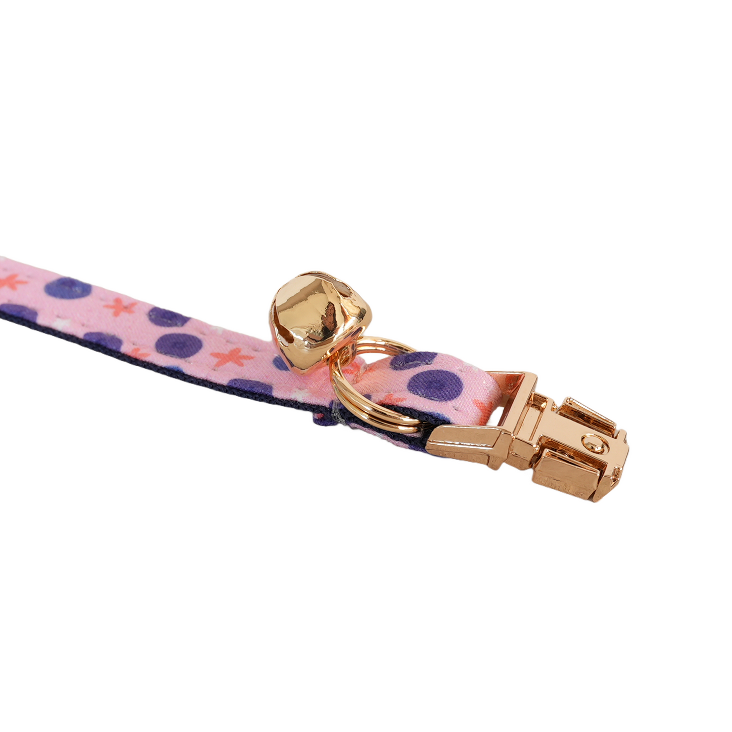 Pink Flower Personalized Cat Collar with Bowtie Free Engraved