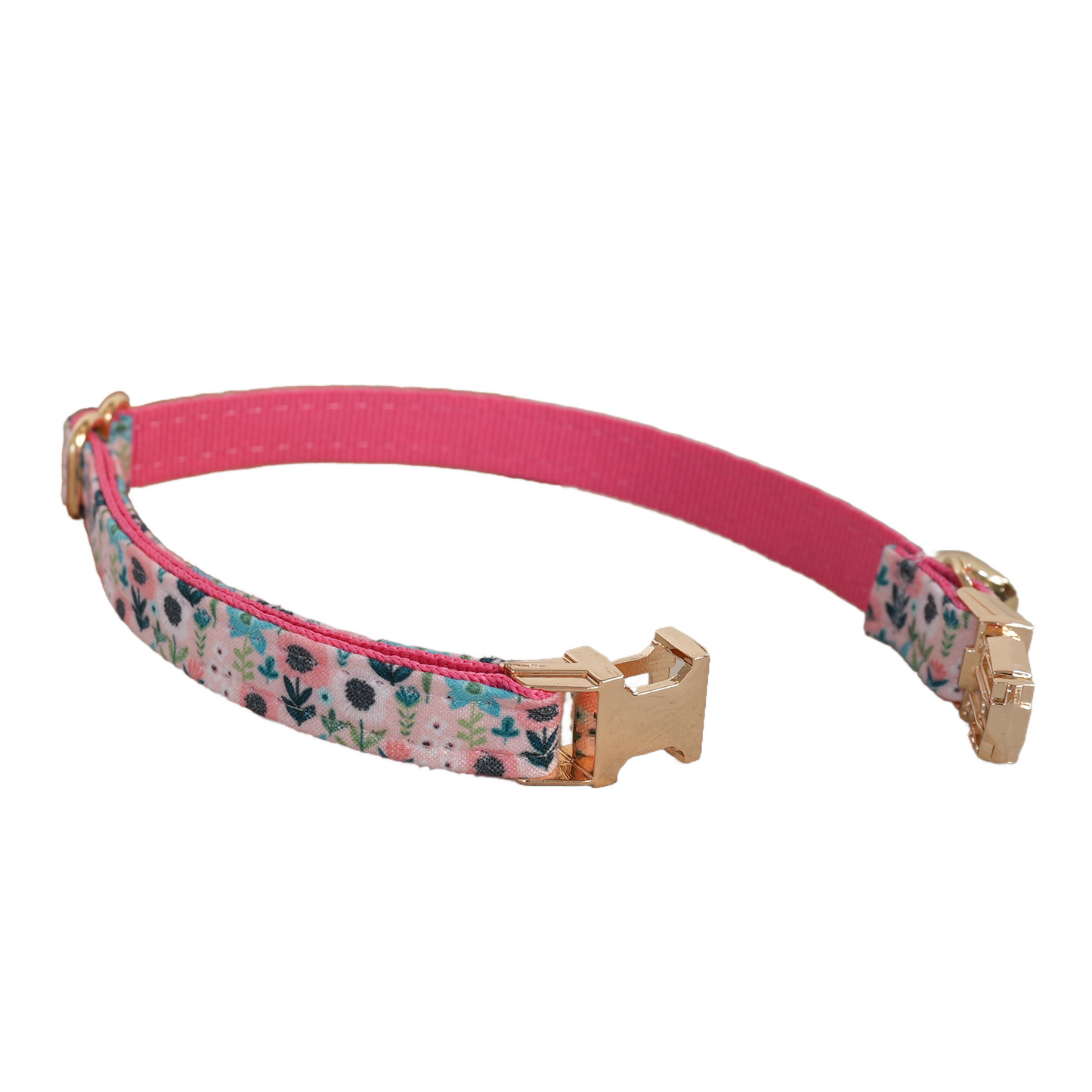 Flower Personalized Cat Collar with Bowtie Free Engraved