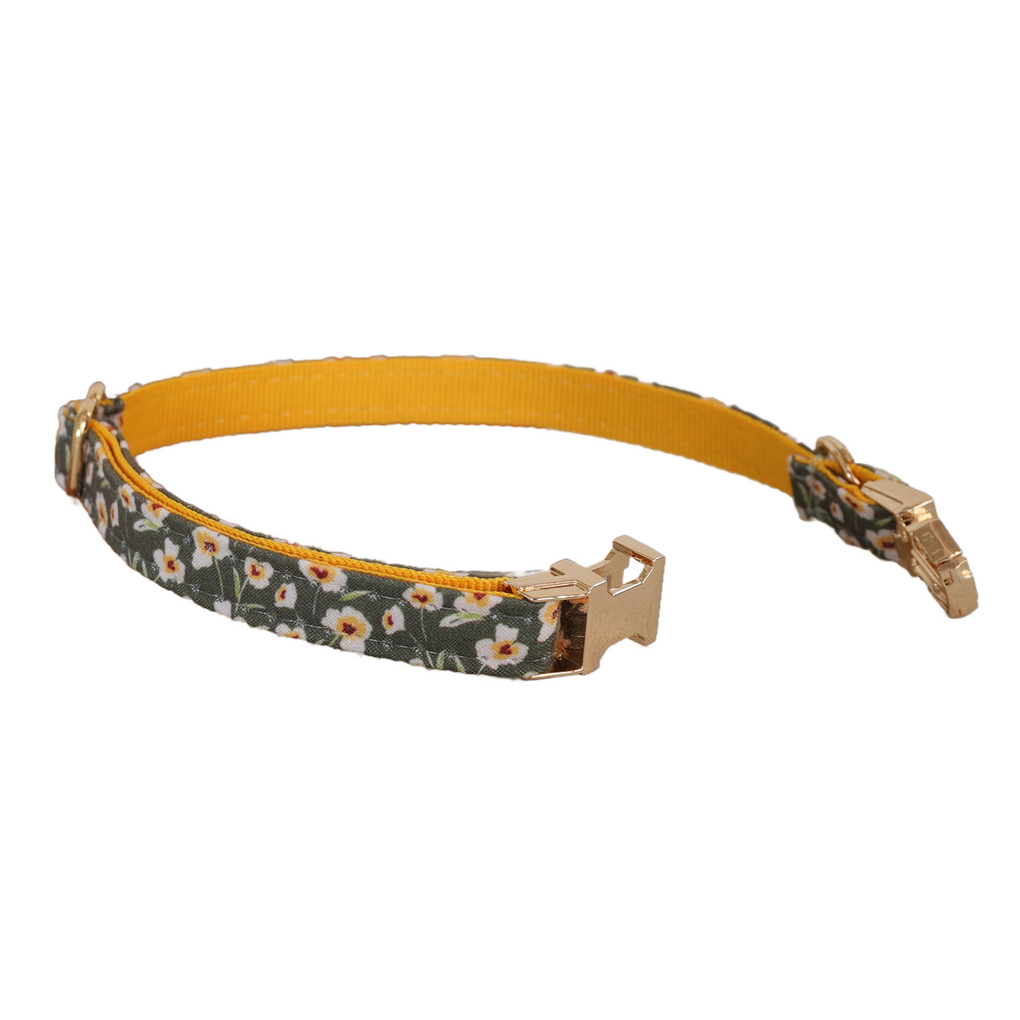 Pink Flower Personalized Cat Collar with Bowtie Free Engraved