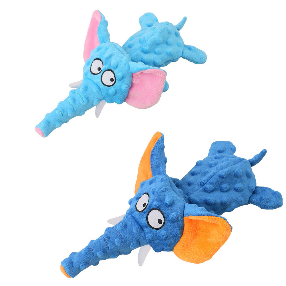 Elephant Shaped Funny Plush Dog Squeaky Toy
