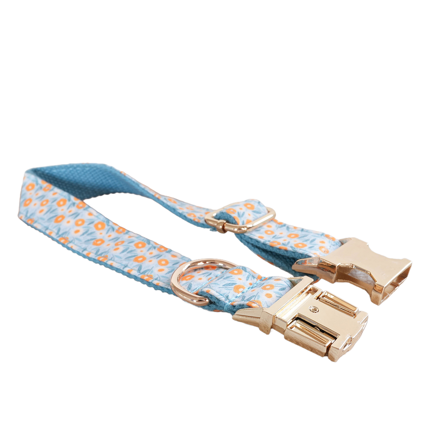 Blue Fower Custom Dog Collars, Personalized Puppy Collar, Bowtie, Leash