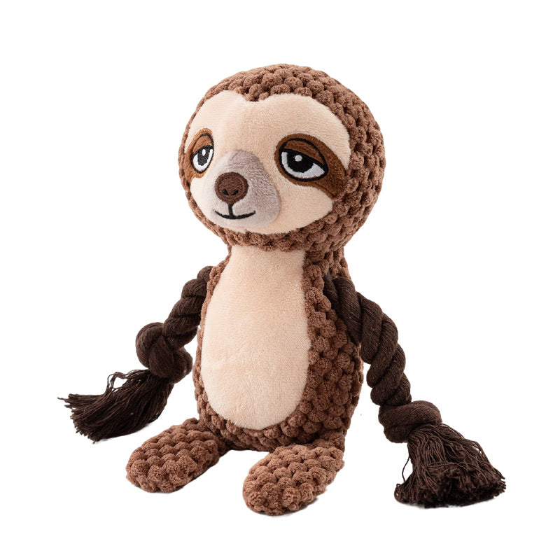 Cute Animals Grinding Teeth Squeaky Dog Toy