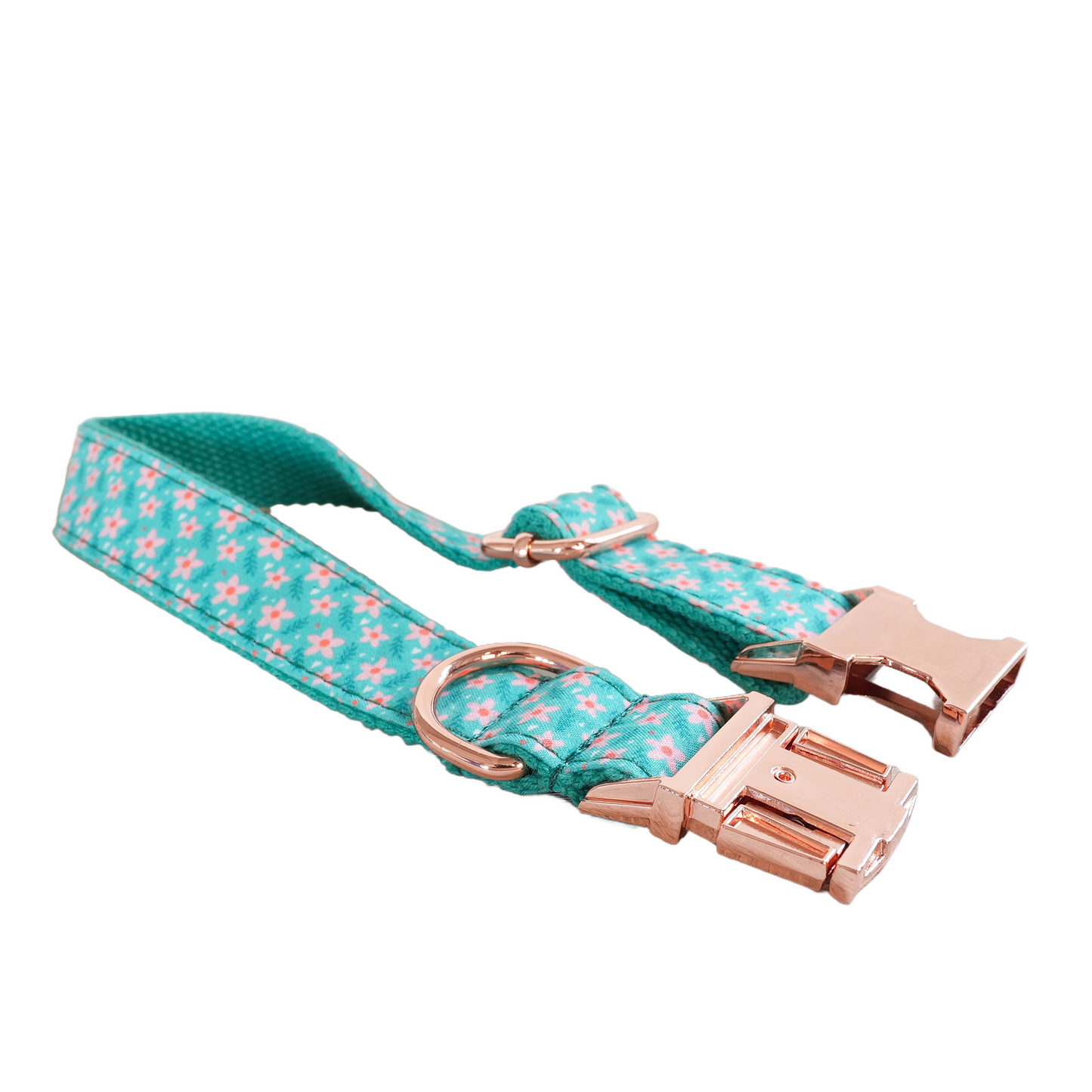 Pink Fower Custom Dog Collars, Personalized Puppy Collar, Bowtie, Leash