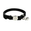 Personalized Velvet Safety Cat Collar with Engraved ID Metal Buckle and Bell