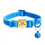 Personalized Waterproof Cat Collar with Bell & Engraved Metal Buckle
