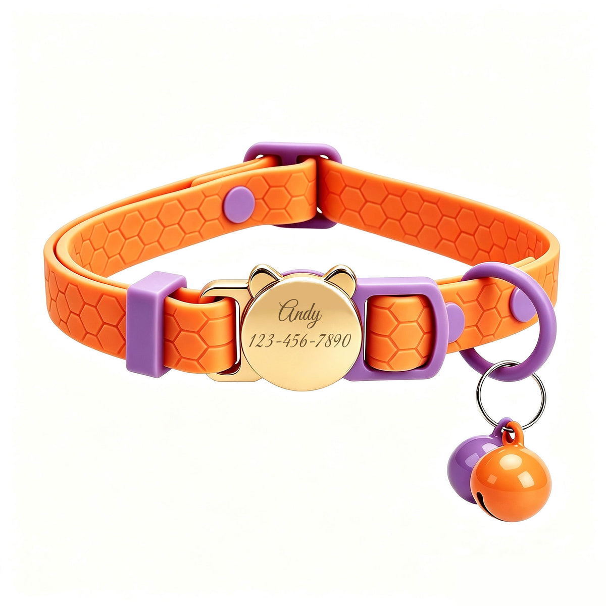 Personalized Silicone Cat Collar - Soft, Comfortable, and Lightweight Breakaway Collar