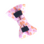 Pink Flower Personalized Cat Collar with Bowtie Free Engraved