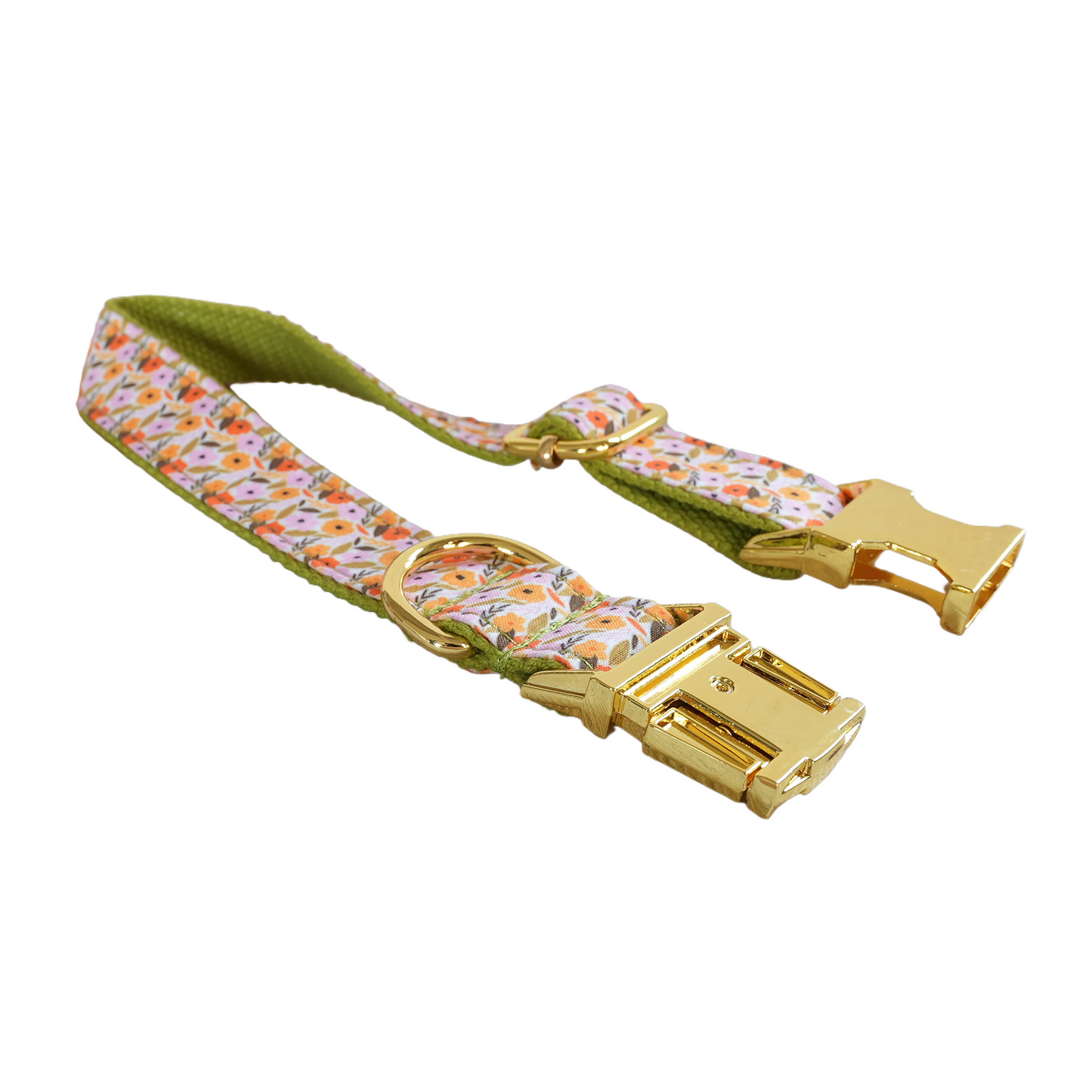 Pink Flower Personalized  Dog Collars,Custom Puppy Collar, Bowtie, Leash