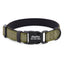 Comfortable Adjustable Reflective Dog Collar with Plastic Buckle - Engravedable