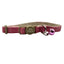 Personalized Safety Buckle Linen Cat Collar with Removable Bell
