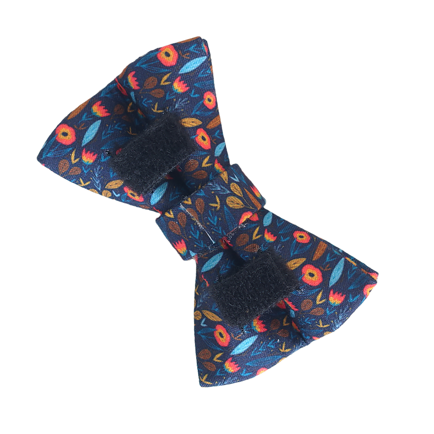 Purple Flower Personalized Cat Collar with Bowtie Free Engraved