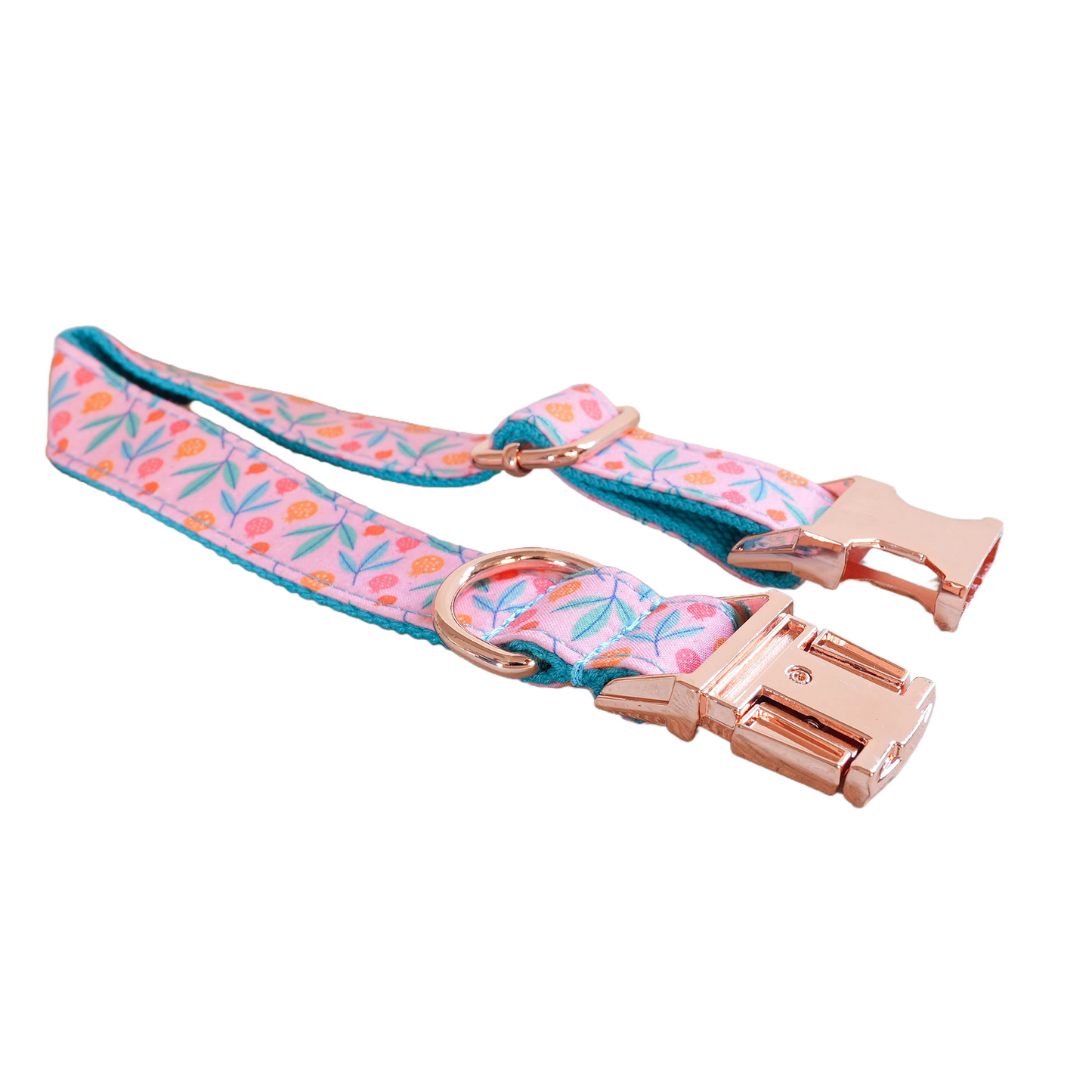 Pink Flower Personalized  Dog Collars,Custom Puppy Collar, Bowtie, Leash