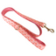 Pink Fower Custom Dog Collars, Personalized Puppy Collar, Bowtie, Leash