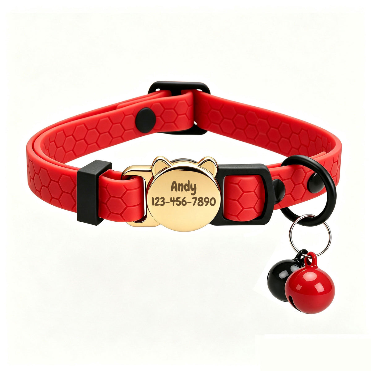 Personalized Silicone Cat Collar - Soft, Comfortable, and Lightweight Breakaway Collar