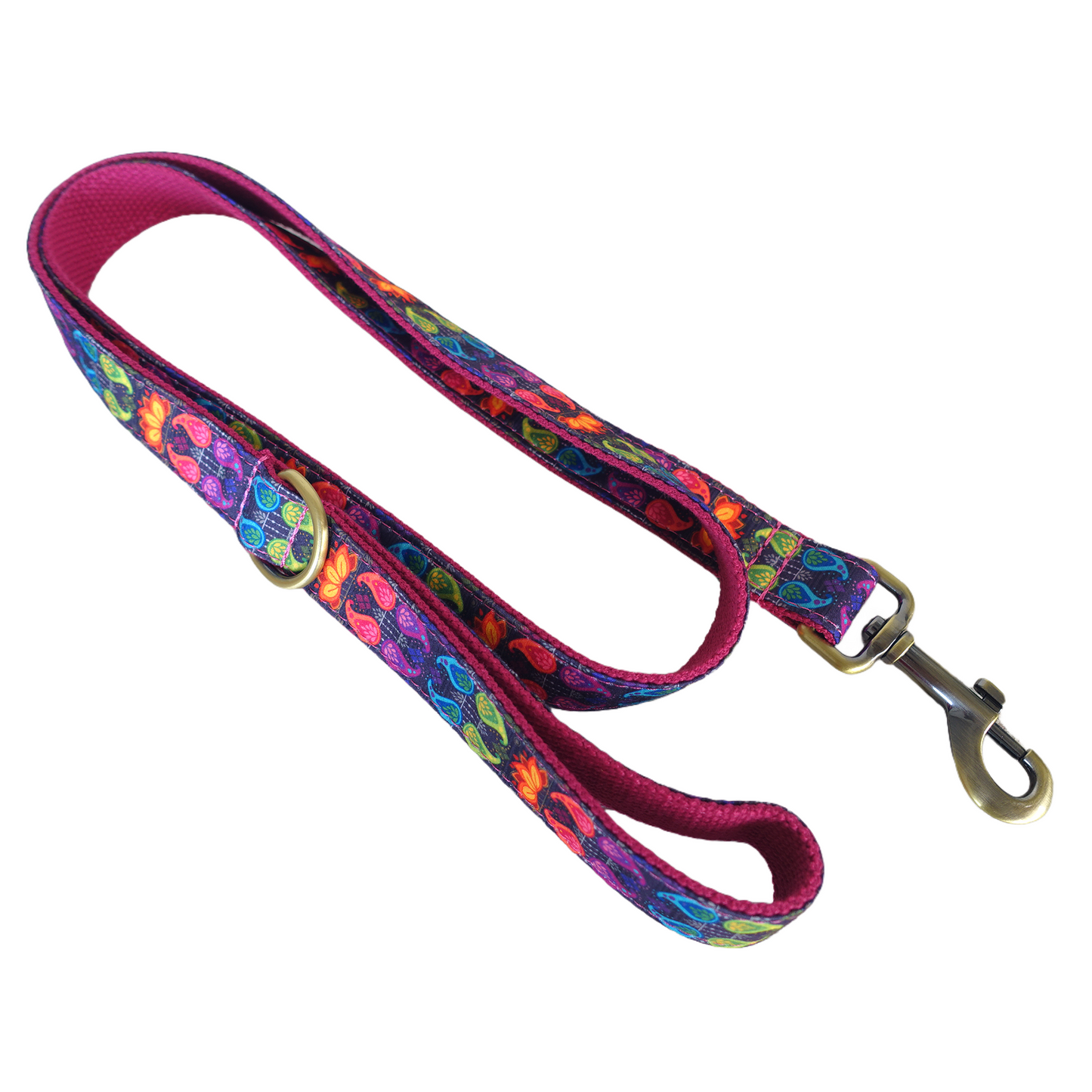 Pink Flower Personalized  Dog Collars,Custom Puppy Collar, Bowtie, Leash