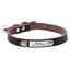 Personalized Leather Cat Collar with Engraving and Bell