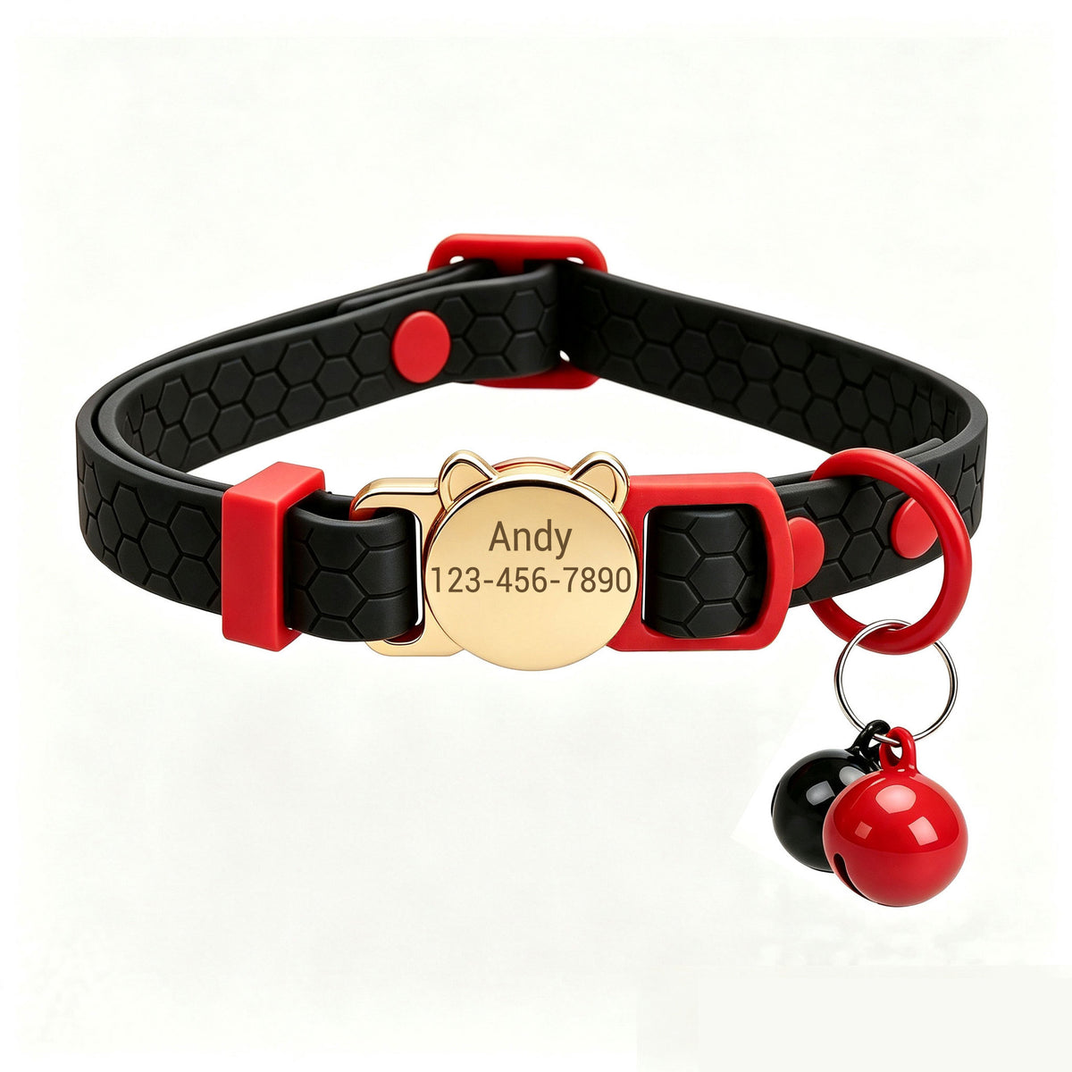 Personalized Silicone Cat Collar - Soft, Comfortable, and Lightweight Breakaway Collar