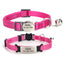 2 Pack Personalized Breakaway Cat Collar with Bell