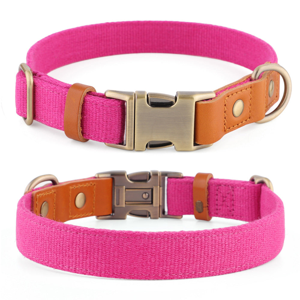 Natural Hemp Adjustable Dog Collar - Engravedable
