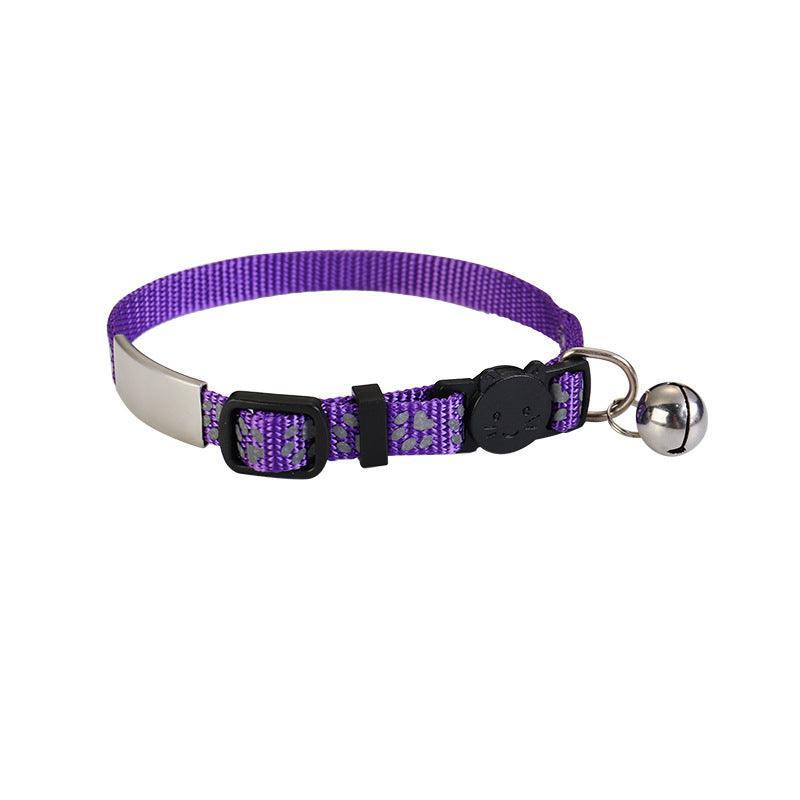 Reflective Nylon Cat Collar with Personalized Tag - iTalkPet