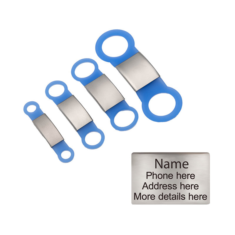 Personalized Custom Pet Tag - Slide On ID Tag