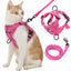 Reflective Cat Harness, Adjustable Kitten Harness and Leash Set
