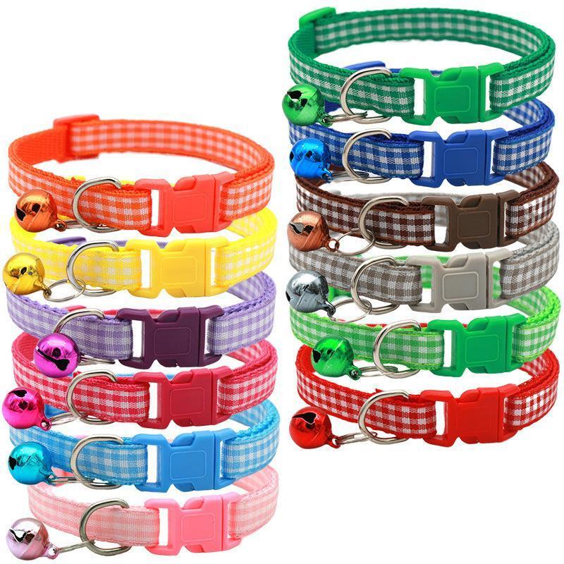 12 PCS Adjustable Cat Collar with Bell - iTalkPet