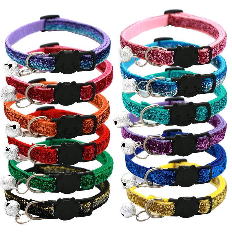 12 PCS Adjustable Cat Collar with Bell - iTalkPet