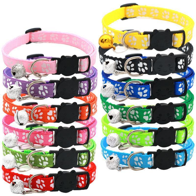 12 PCS Adjustable Cat Collar with Bell - iTalkPet