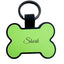 Personalized Bone Silicone Dog ID Tags Engraved Two Sides