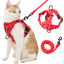 Reflective Cat Harness, Adjustable Kitten Harness and Leash Set