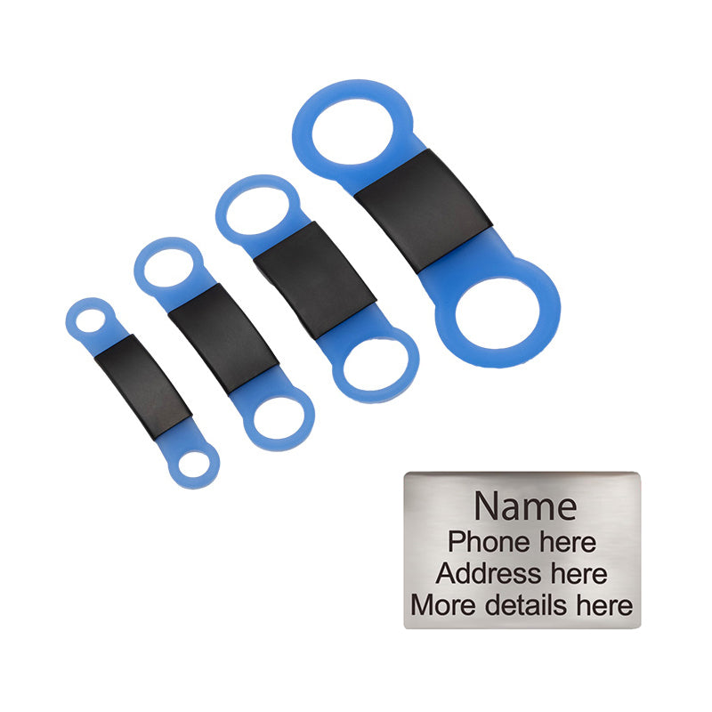 Personalized Custom Pet Tag - Slide On ID Tag