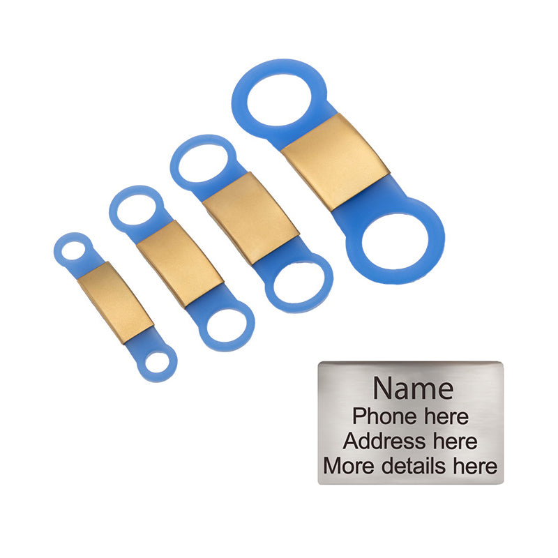 Personalized Custom Pet Tag - Slide On ID Tag