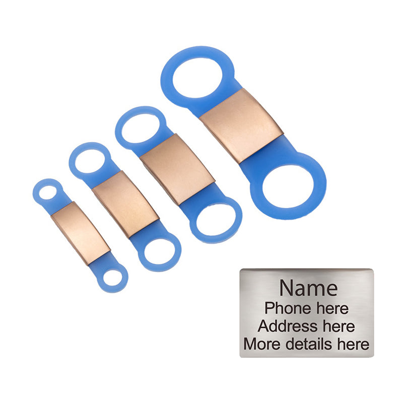 Personalized Custom Pet Tag - Slide On ID Tag