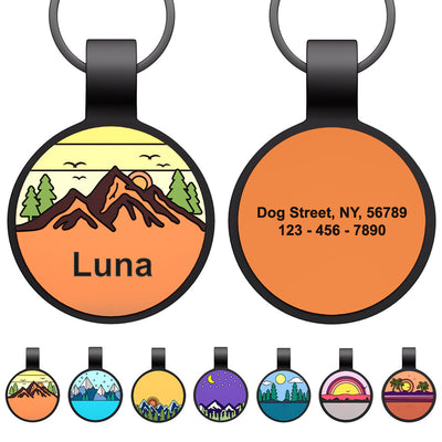 Silent Pet ID Tags - Personalized Engraved Silicone Dog and Cat Name ID Tag